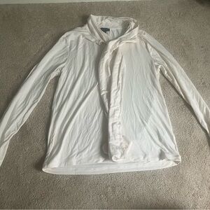 J. Crew 365 Stretch Knit Tie Neck Blouse